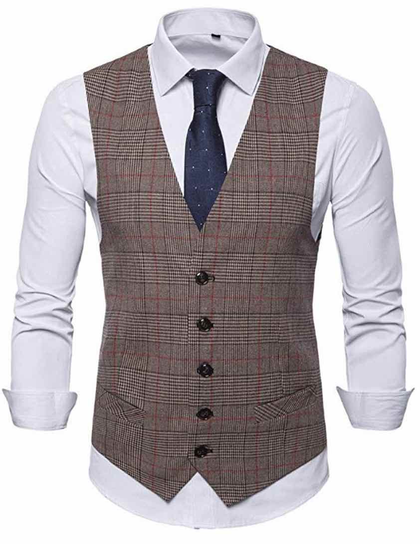 Chaleco tartán Gales Estilo inglés