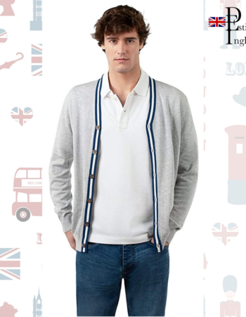El Ganso Cardigan Gris British Style Old School