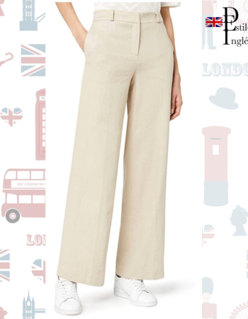 Proceso de fabricación de carreteras lado suspender Pantalones de mujer de estilo inglés, moda de estilo inglés.