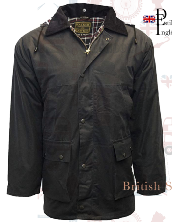 chaqueta Caza Encerada de estilo inglés.