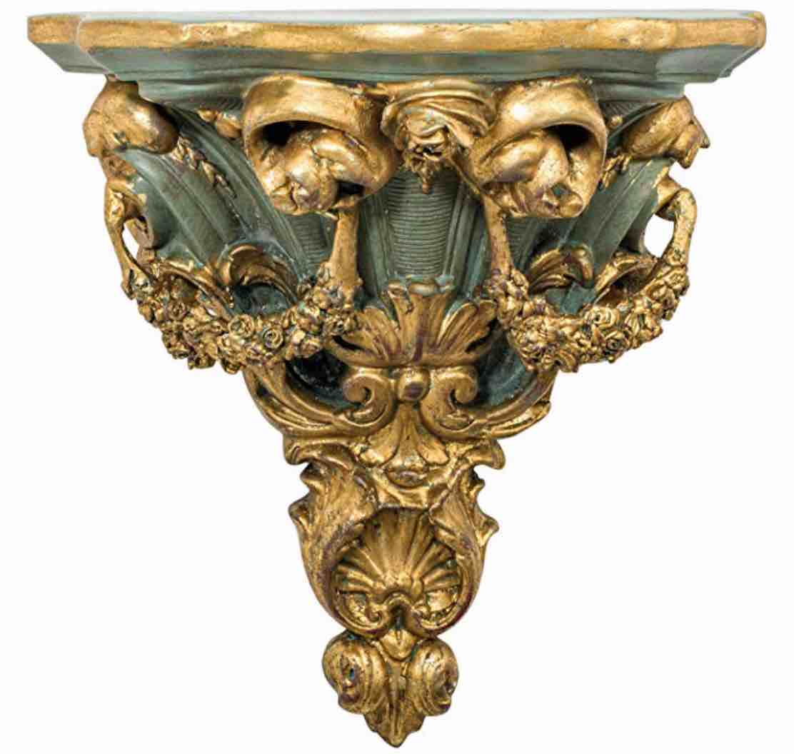 Aubaho Consola ménsula estantería Consola de Pared Estilo Antiguo estilo inglés