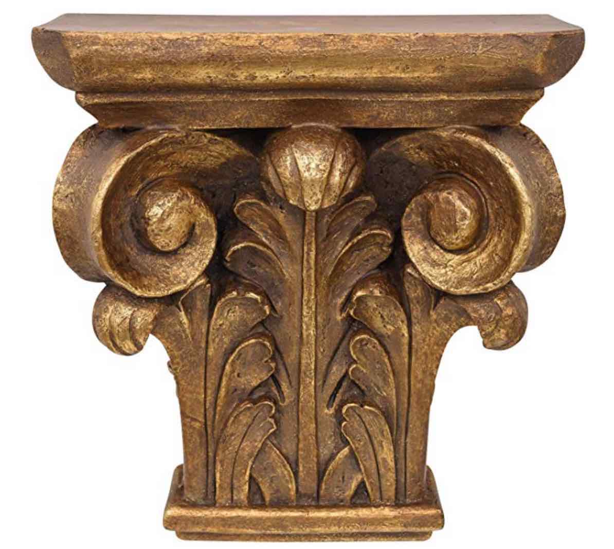 Aubaho Consola ménsula estantería Consola de Pared Oro Estilo Antiguo estilo inglés