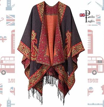 Poncho de estilo inglés