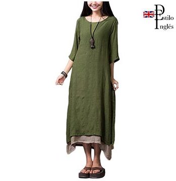 Vestido boho chic de estilo inglés