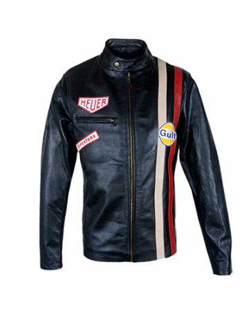 Cazadora Steve McQueen estilo inglés piel negra